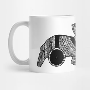 Bunny on Wheels Mug